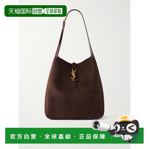 香港直邮Saint Laurent 圣罗兰 女士 Logo精饰绒面革手提包 85054