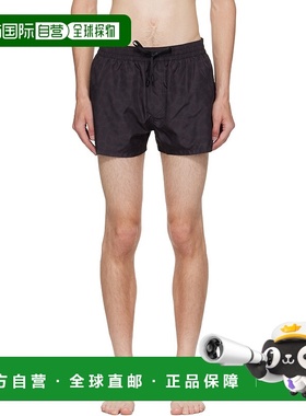 香港直邮Balmain 巴尔曼 男士 黑色豹纹泳裤 BWB711710