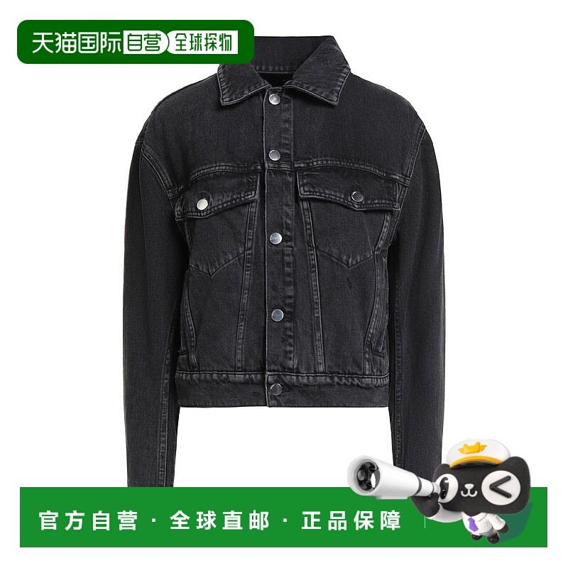 1h可退 香港直邮AMIRI 女士 牛仔布夹克 black黑色 舒适时尚