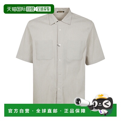 香港直邮Herno 男士 短袖衬衫 CM000011U13249 grey灰色 舒适时尚
