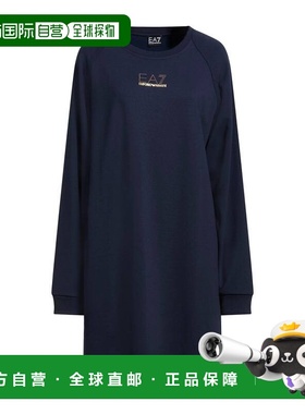 香港直邮Ea7 女士 短款连衣裙 blue蓝色 舒适时尚