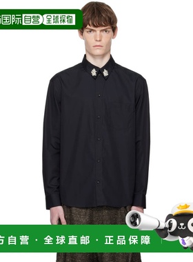 1h可退 香港直邮Simone Rocha 蒙娜 罗莎 男士 黑色 Beaded Flowe