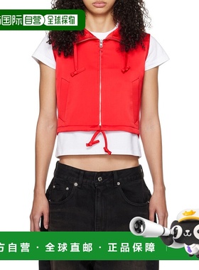 香港直邮We11done 连帽拉链马甲 WDVT024101W