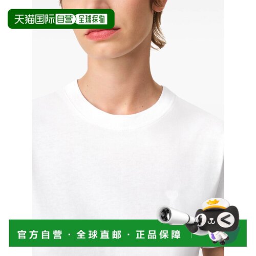 1h可退 香港直邮Ami Paris 男士T恤 BFUTS003724100 AW2025 白色