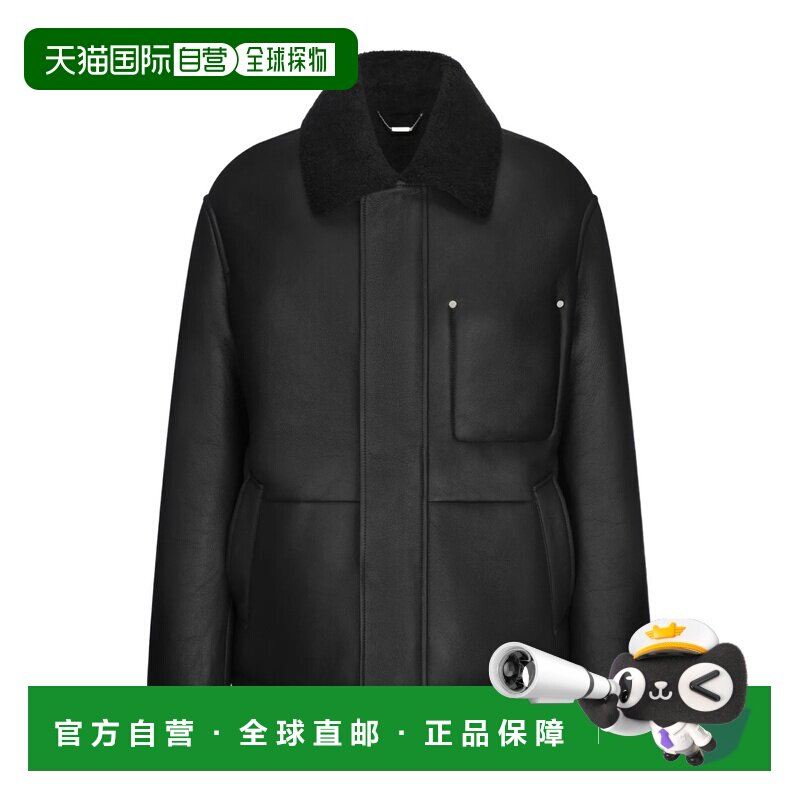 香港直邮Dior 翻领夹克 613L321A8002皮衣