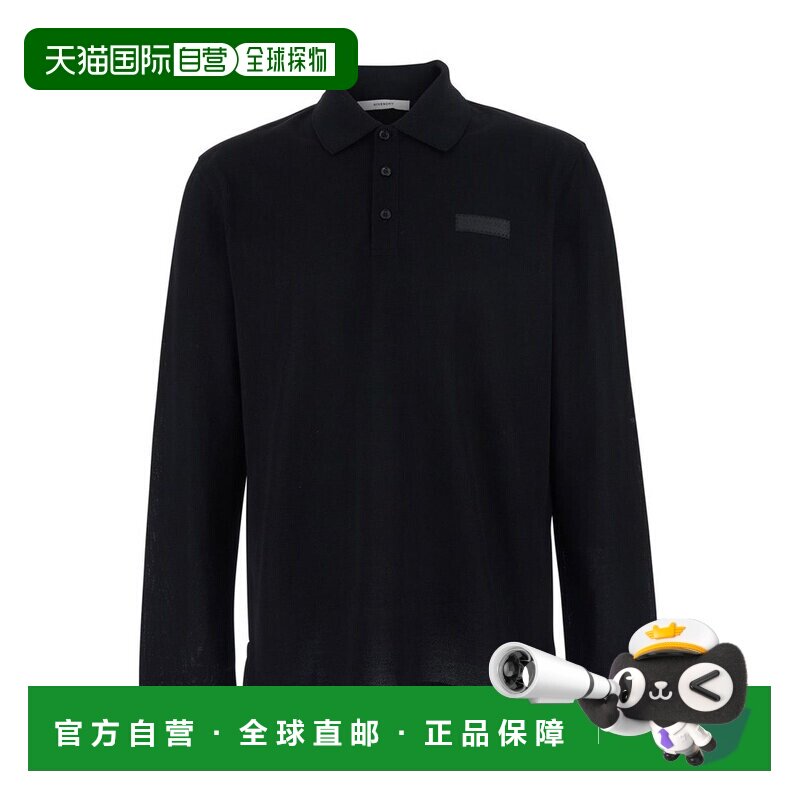 1h可退 Givenchy 纪梵希 男士 Logo贴片长袖Polo衫 BML00