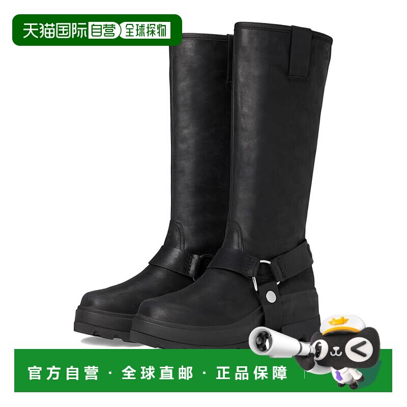 1h可退 香港直邮Sorel 冰熊 女士 Joan Frwd 长筒靴子 black黑色