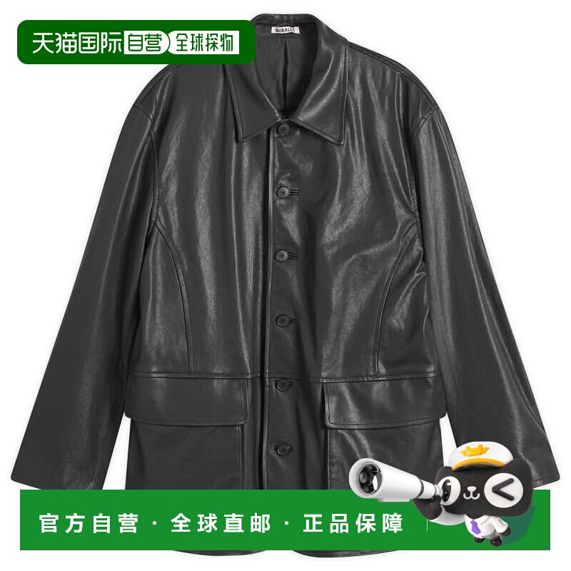 1h可退 香港直邮AURALEE 男士 Auralee 织纹羔羊皮套头上衣 A26SB