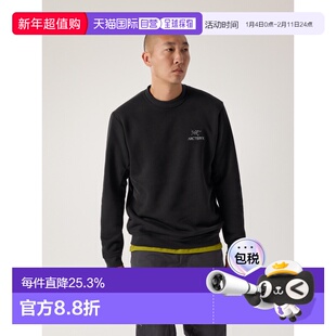 欧洲直邮ARC'TERYX (2025) 男款 Emblem 羊毛圆领毛衣始祖鸟抓绒