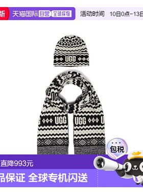 1h可退 香港直邮Ugg 女士 Isle 套装帽子 black黑色 舒适时尚