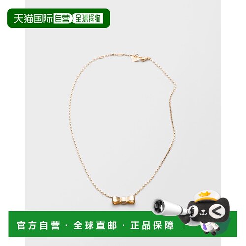 自营欧洲直邮Prada普拉达 Eternal Gold系列金色黄金钩扣式搭扣项