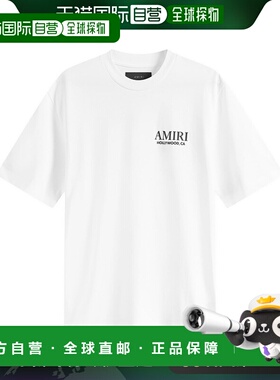 1h可退 香港直邮AMIRI 男士 短袖T恤 AMJYTE1075 white白色 舒适