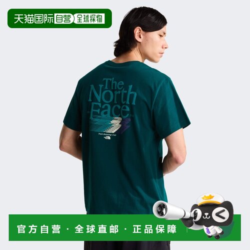 自营欧洲直邮The North Face北面 Retro Trail男士棉质浮雕印花短