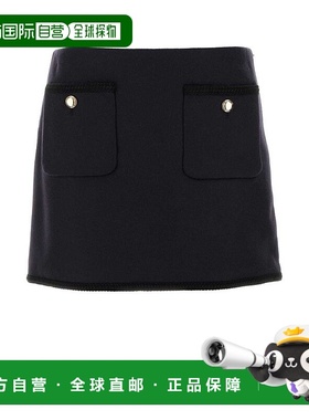 香港直邮Miu Miu 缪缪 女士 拉鍊迷你裙 MG2054S23212U5半身裙