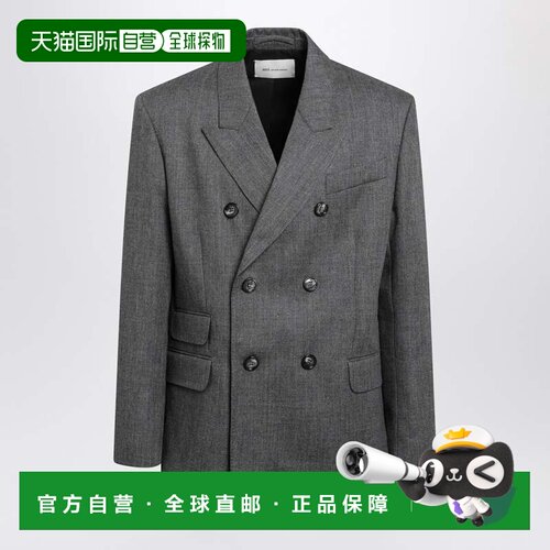 香港直邮Ami Paris 男士西服 HBV772WV0216A189 AW2026 灰色