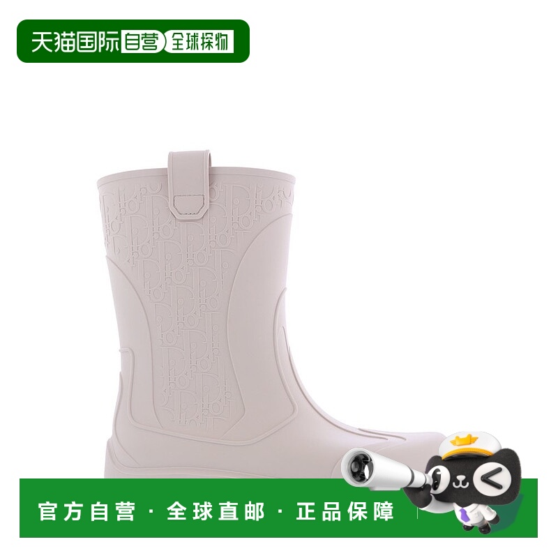 1h可退 香港直邮Dior Homme 迪奥 桀傲 男士 標誌壓花雨靴 3B0338