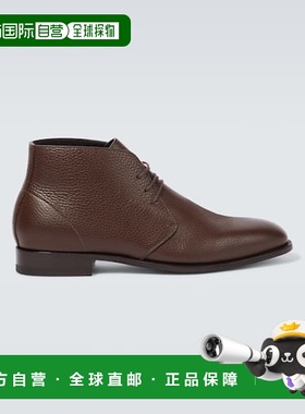 香港直邮MANOLO BLAHNIK 莫罗 伯拉尼克 男士 Berwick 皮质沙漠靴