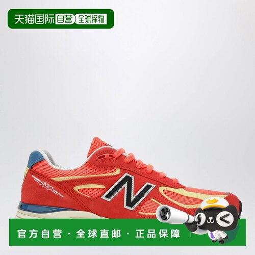 1h可退 香港直邮New Balance  男士 990V4 URGENT RED/MAIZE/AFTE