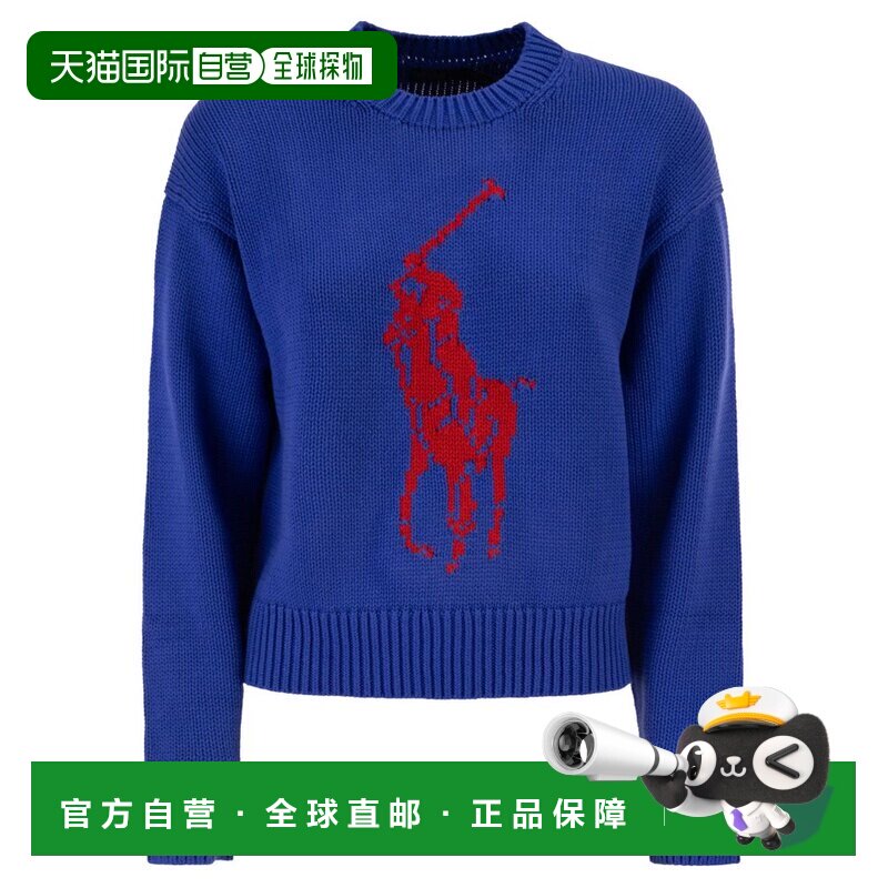 香港直邮Polo Ralph Lauren Polo 拉夫 劳伦 女士 大马标圆领套头
