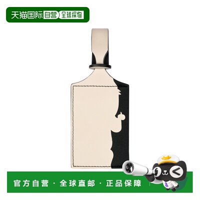 自营欧洲直邮Longchamp珑骧 LGP Travel女士米白色皮革行李牌