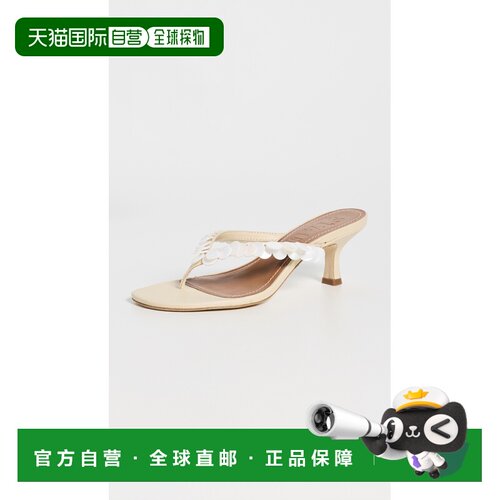 1h可退 香港直邮Staud 女士 Freja 小跟凉鞋 beige米色 舒适时尚