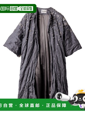 香港直邮Miu Miu 绣花公爵夫人大衣 MS2138180JSOOO