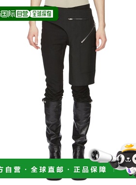 1h可退 香港直邮rick owens 瑞克 欧文斯 男士 黑色装饰短裤 RL02