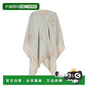 刺绣羊毛披肩 女士 FXX033B01N 芬迪 香港直邮Fendi