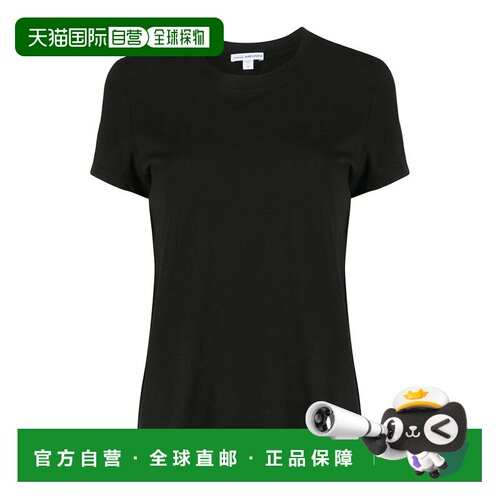 香港直邮James Perse 女士T恤 WLJ3114BLKBLK AW2025 黑色