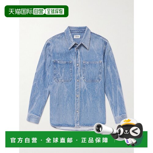 1h可退 香港直邮AGOLDE 男士 Craven 再生牛仔布衬衫 A40651885tw