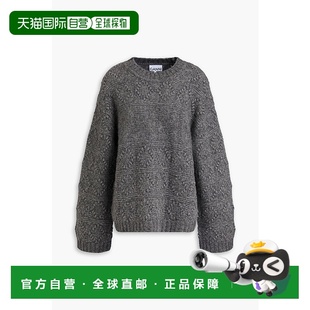 提花针织羊毛棉混纺毛衣 1h可退 女士 甘尼 K23382 香港直邮GANNI