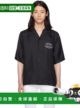 1h可退 香港直邮AMIRI 男士 黑色 Arts District 衬衫 PF23MSS030