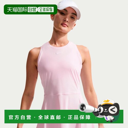 自营欧洲直邮Nike耐克 Dri-FIT Victory女士粉色连衣裙运动