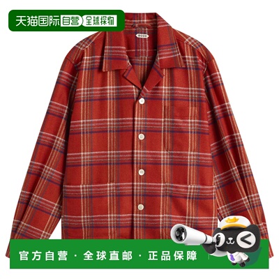 香港直邮Bode 男士 Gable 格子衬衫式夹克 MRF25SH007