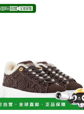 自营1h可退 欧洲直邮LV路易威登 Time Out系列女士棕色小牛皮老花