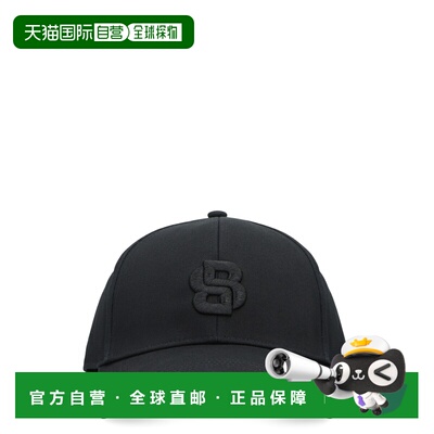1h可退 香港直邮BOSS 男士帽子 50533299002 CO 黑色 Baseball ca