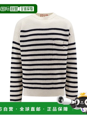 1h可退 香港直邮Marni 玛尼 男士 条纹长袖毛衣 GCMG0360Q0UFC532