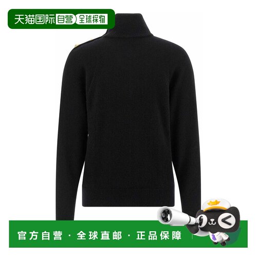 1h可退 香港直邮BALMAIN 女士针织衫 FF0KF100KI870PA AW2025 黑