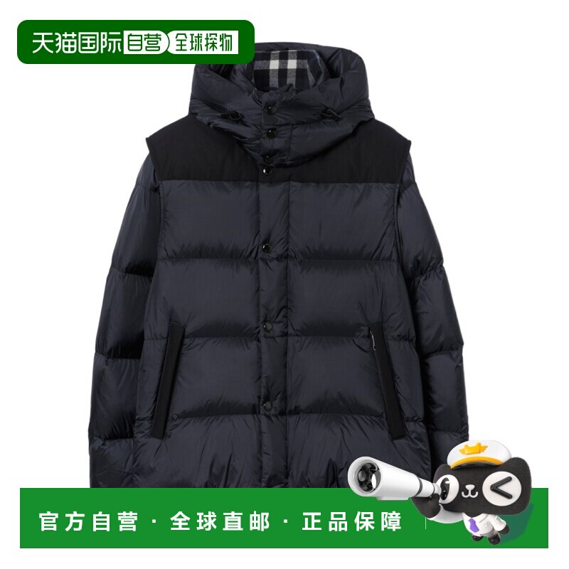 1h可退 香港直邮BURBERRY/博柏利 25FW 可拆卸袖羽绒服 Men鹅绒