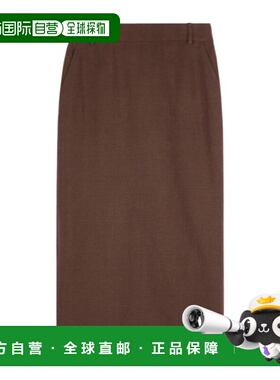 1h可退 香港直邮Tod's 亚麻中长裙 X4W92525040YAW