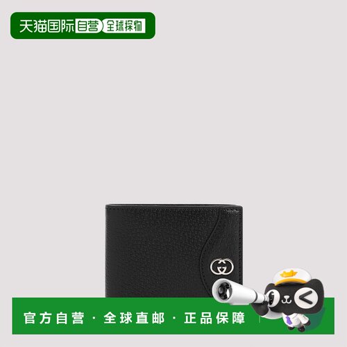 香港直邮GUCCI 男士钱包 734997DJ20N1000 AW2023 黑色 Gucci Gra
