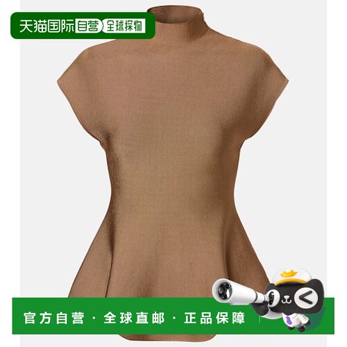 香港直邮KHAITE 女士 Andra 针织上衣 beige米色 舒适时尚