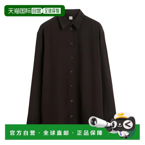 香港直邮TOTEME 女士衬衫 263WRT0891FB0115102 AW2026 黑色