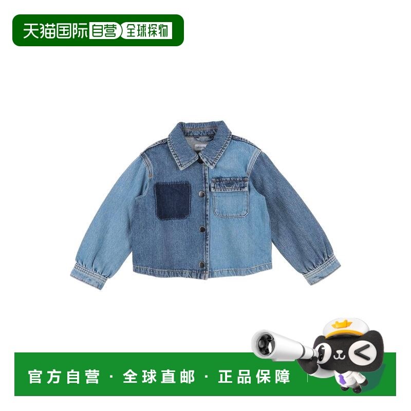 1h可退 香港直邮Emporio Armani 安普里奥 阿玛尼 女童 牛仔布衬,童装/婴儿装/亲子装,儿童牛仔衬衫,淘宝优惠券,粉丝福利购,淘宝优惠卷