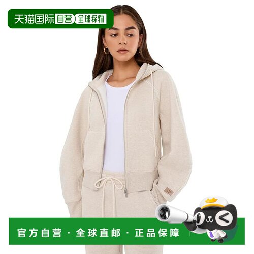 1h可退 美国直邮Ugg 女士 经典款全拉链连帽衫  舒适时尚