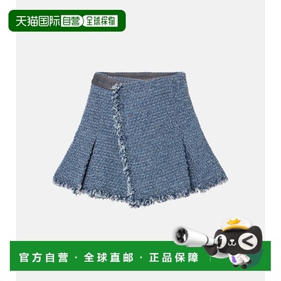 1h可退 香港直邮Sacai 女士 Punching 牛仔短裤 blue蓝色 舒适时