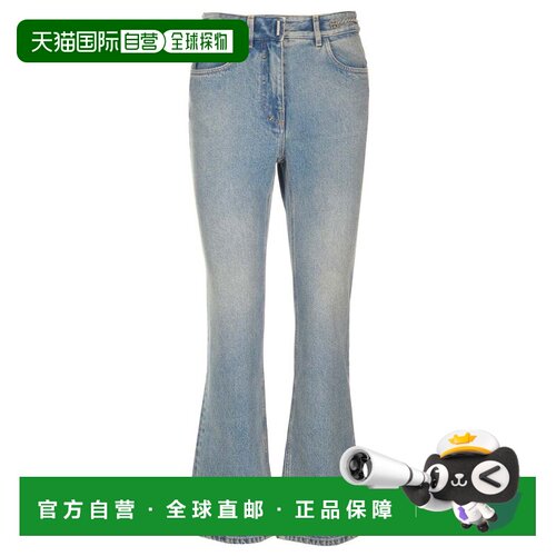 1h可退 香港直邮GIVENCHY 女士牛仔裤 BW51145Y9N420 SS2024 蓝色