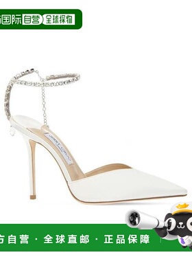 香港直邮JIMMY CHOO SAEDA 100晶饰高跟鞋 Women crov