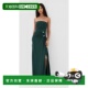 香港直邮Simkhai green绿色 女士 1h可退 Emma 抹胸礼服 舒适时尚