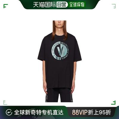 香港直邮Versace Jeans V-Emblem短袖T恤 E75GAHF05ECJ03F
